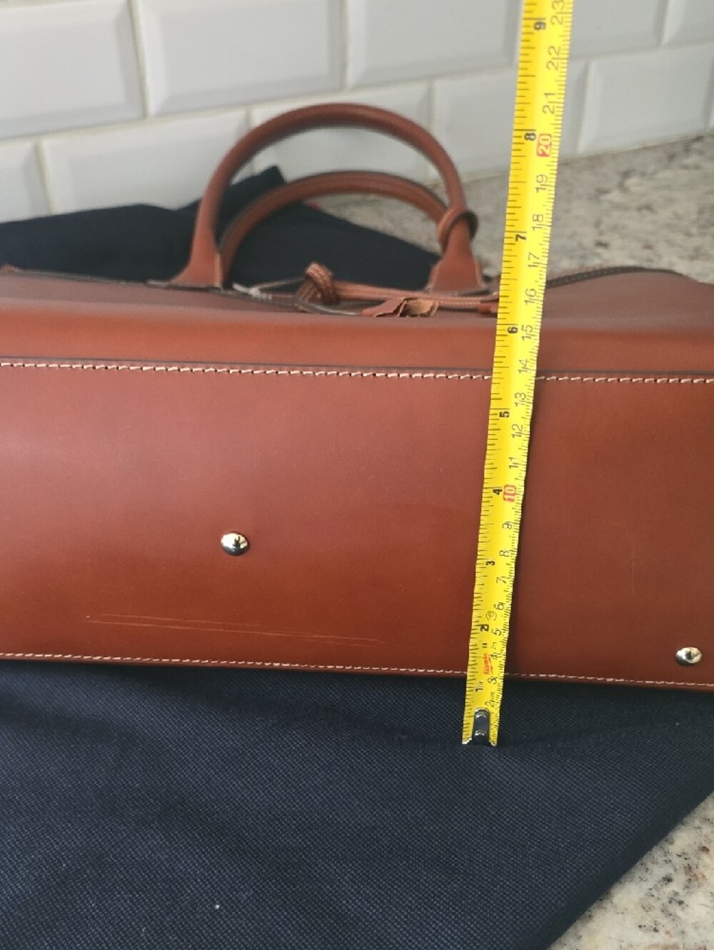 NWOT Dooney & Bourke Alto Tassel Tote - Tobacco Brown - Picture 11 of 16